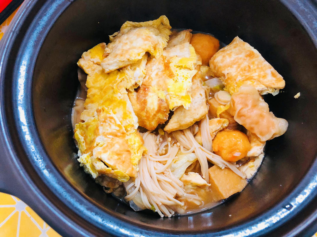 白菜豆腐煲