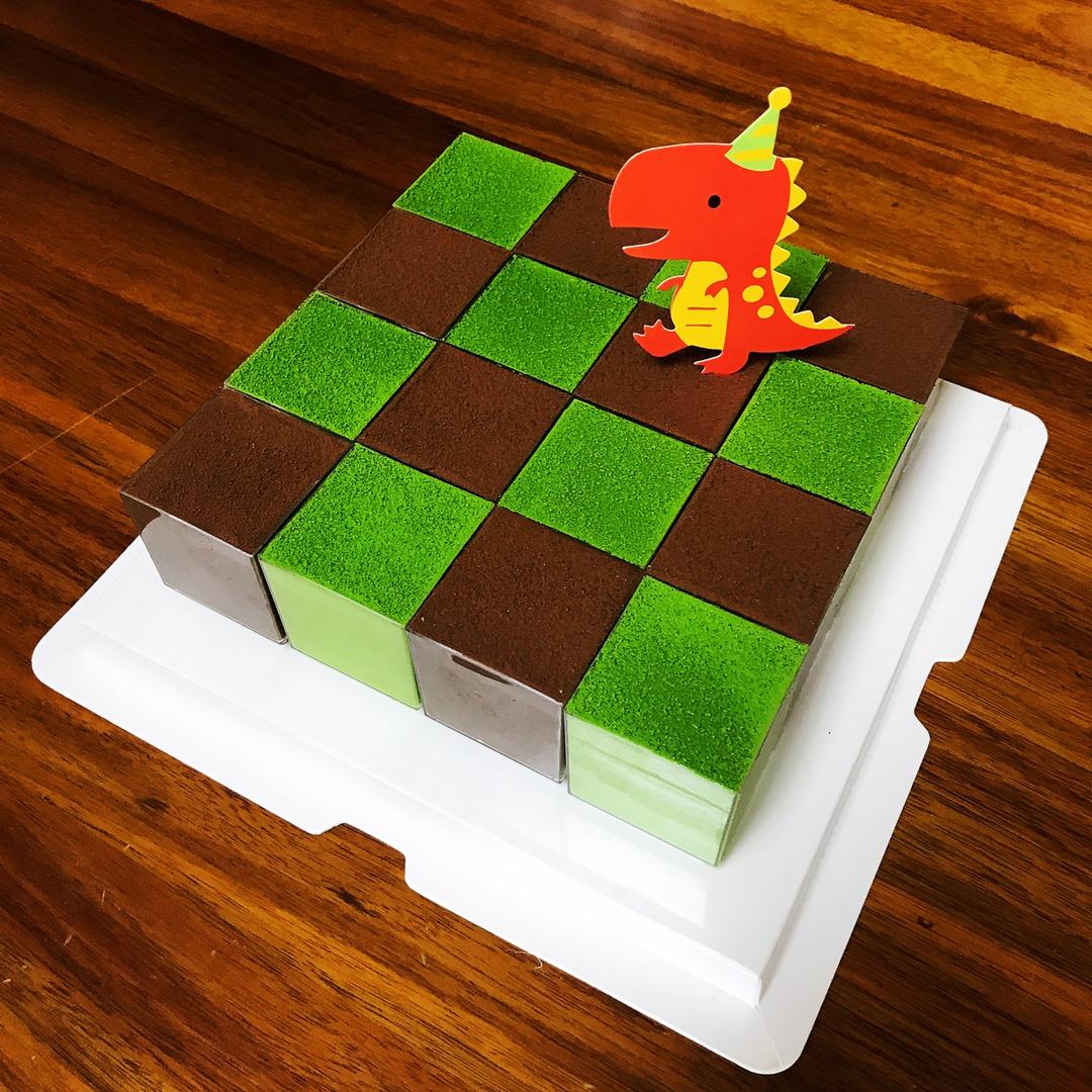 巧克力抹茶慕斯蛋糕