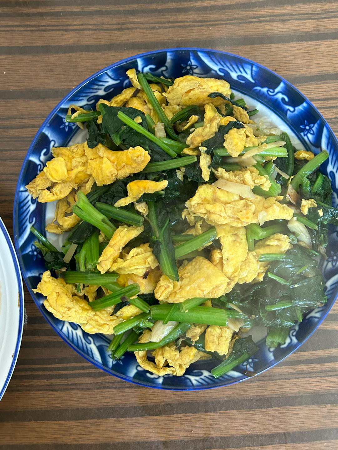 菠菜炒鸡蛋