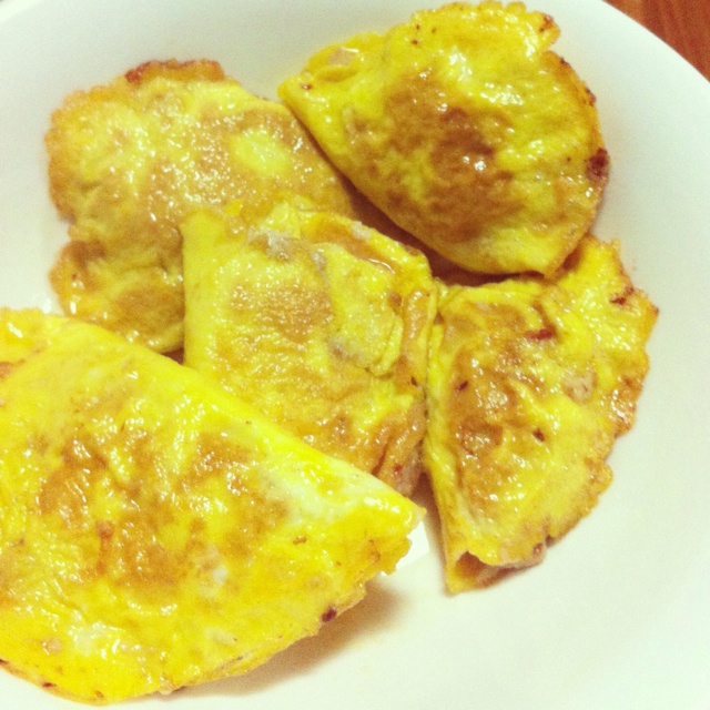 肉末蛋饺