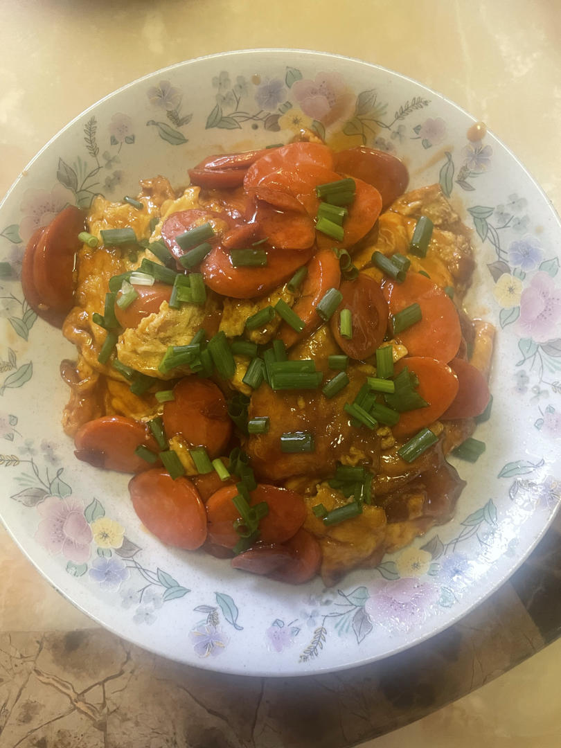 鸡蛋炒火腿肠