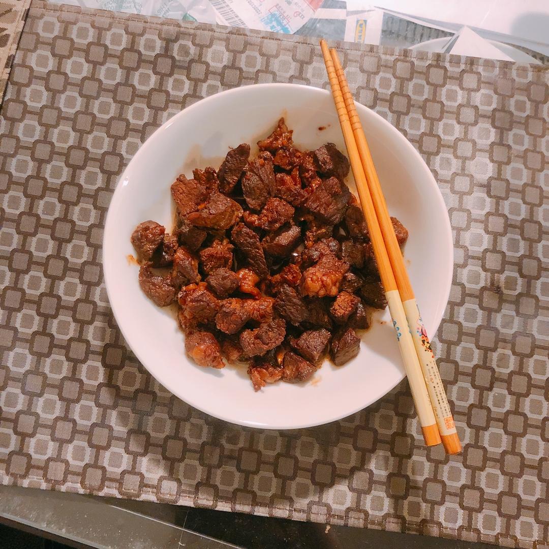 黑椒杏鲍菇牛肉粒