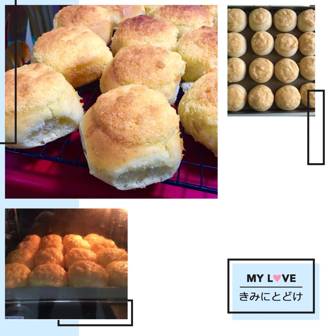 椰蓉餐包（一次发酵，玉米油版，或黄油）