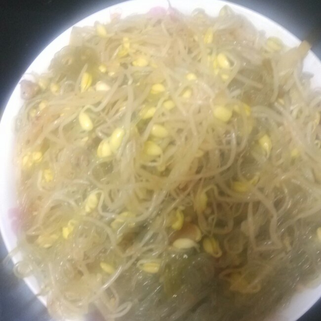 豆芽炒粉丝