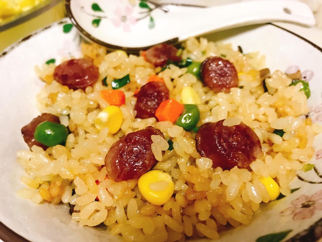 香菇腊肉饭