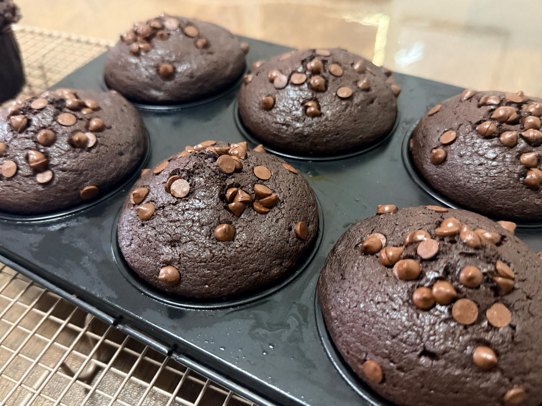 🍫星巴克同款大蘑菇头香浓巧克力爆浆麦芬🍫