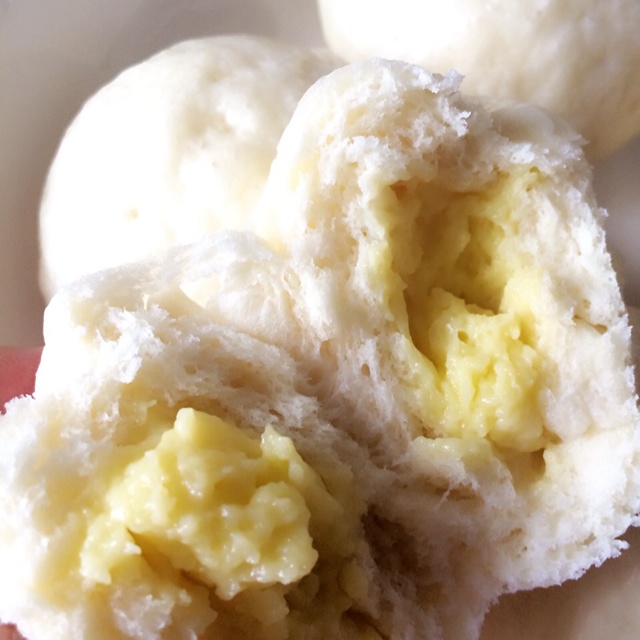 自制无油奶黄包