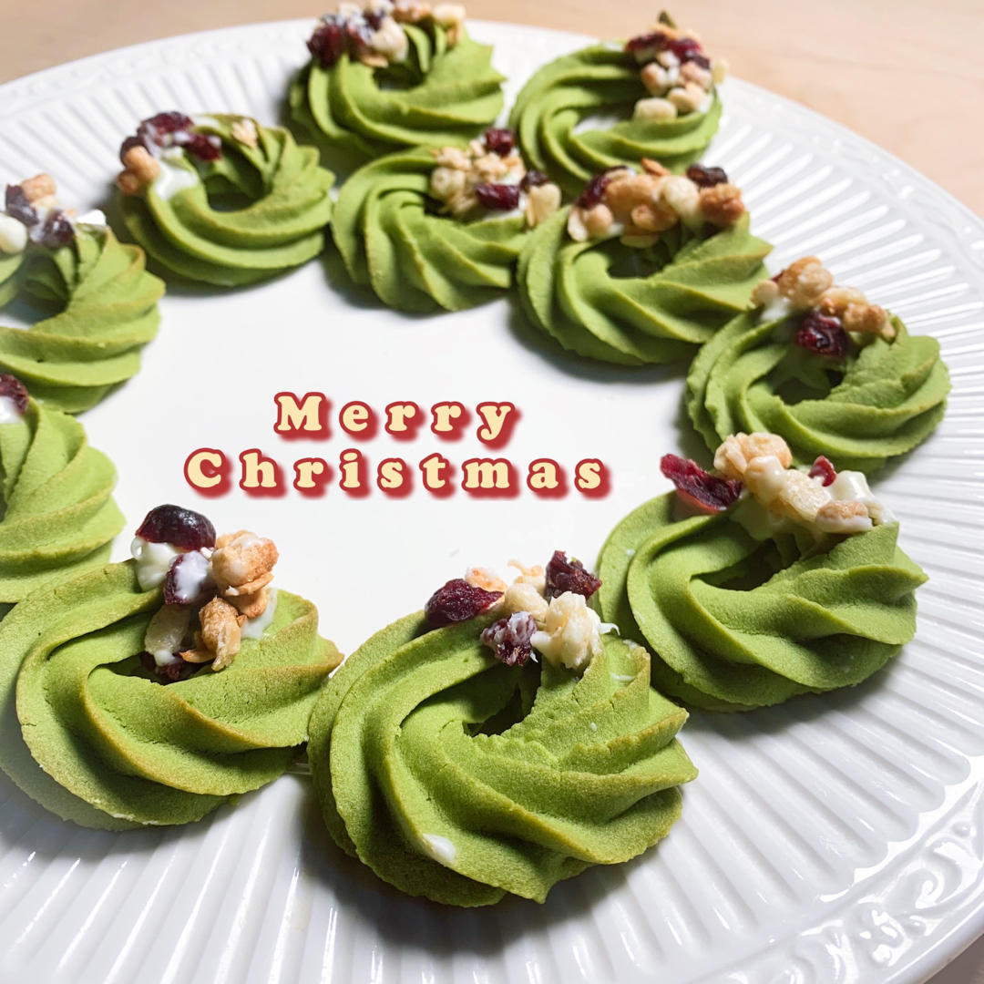 花环曲奇，圣诞节应景小饼干