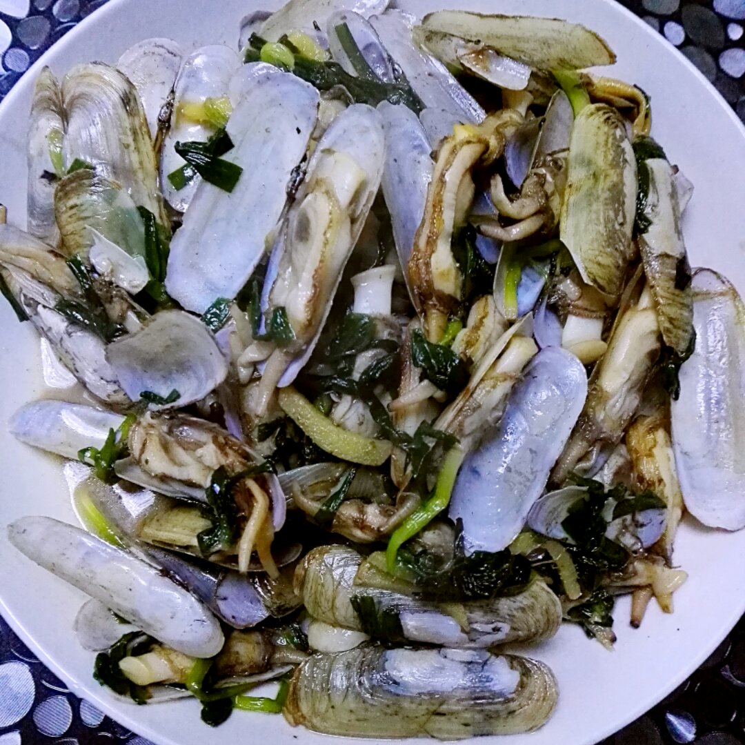 爆炒蛏子