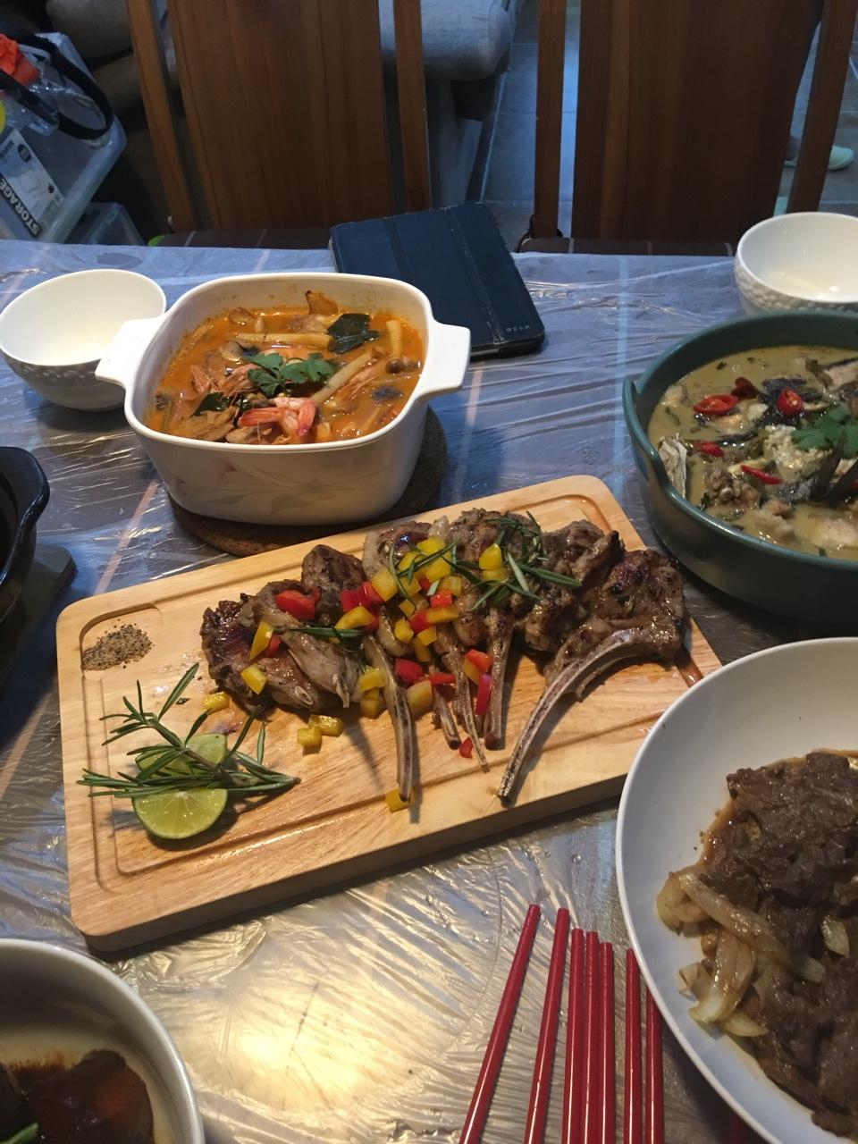 香煎小羊排