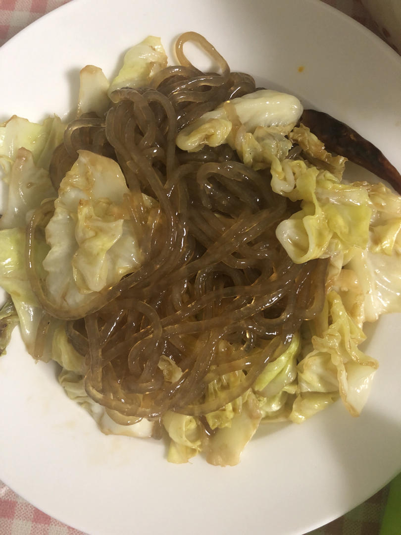 圆白菜炒粉条