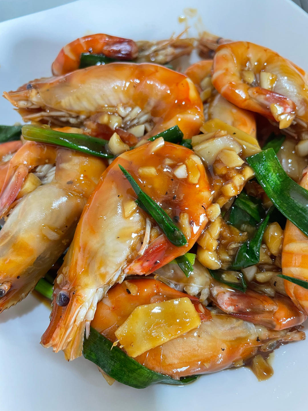 芥末蒜蓉罗氏虾