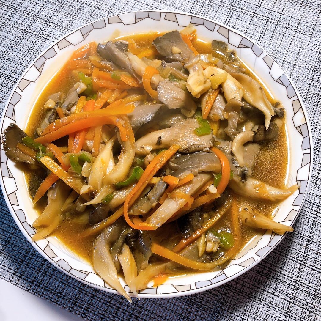 素炒平菇