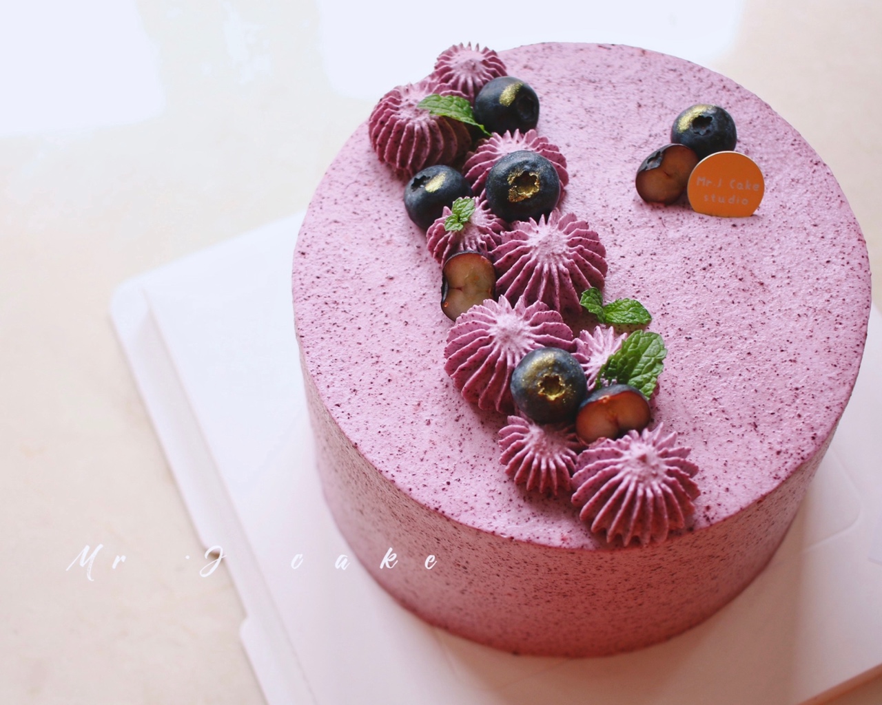【蓝莓覆盆子蛋糕】私房配方大公开❹的做法