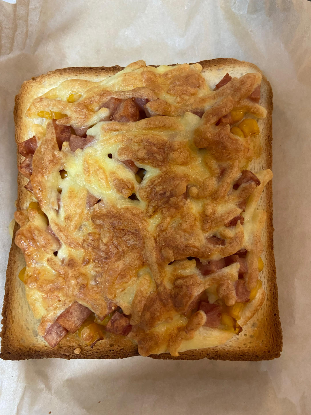 空气炸锅 吐司披萨