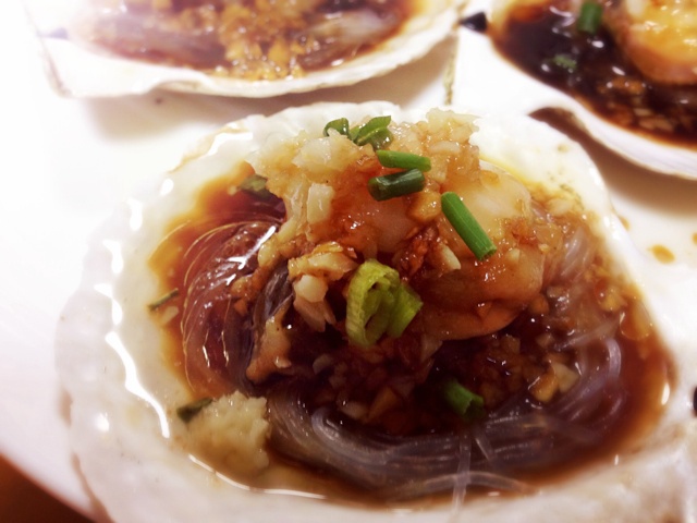 蒜蓉粉丝蒸扇贝