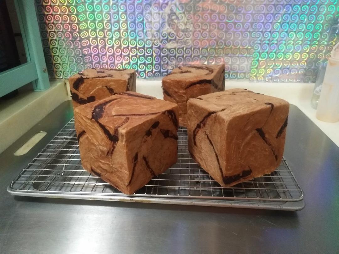 #烤100个面包# 009巧克力飓风吐司🍫🍞