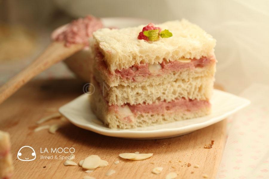 让白面包惊艳-树莓炼乳三明治的做法