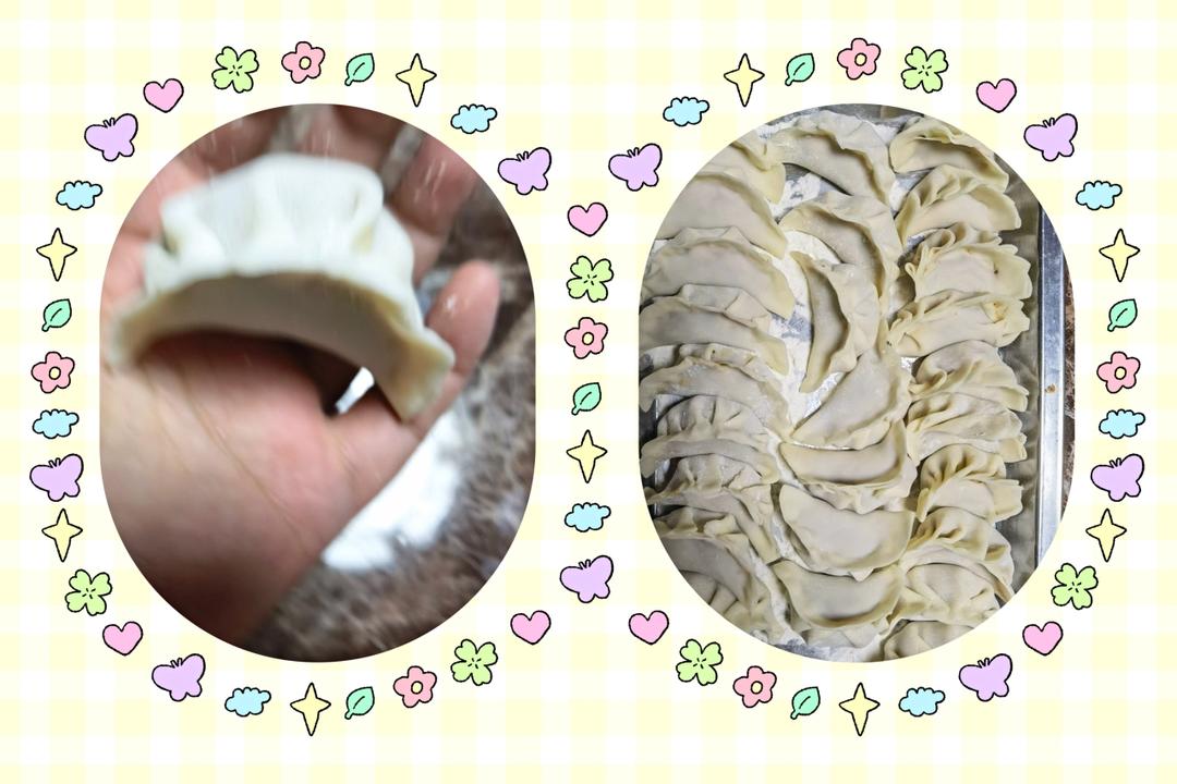 荠菜鲜肉饺子