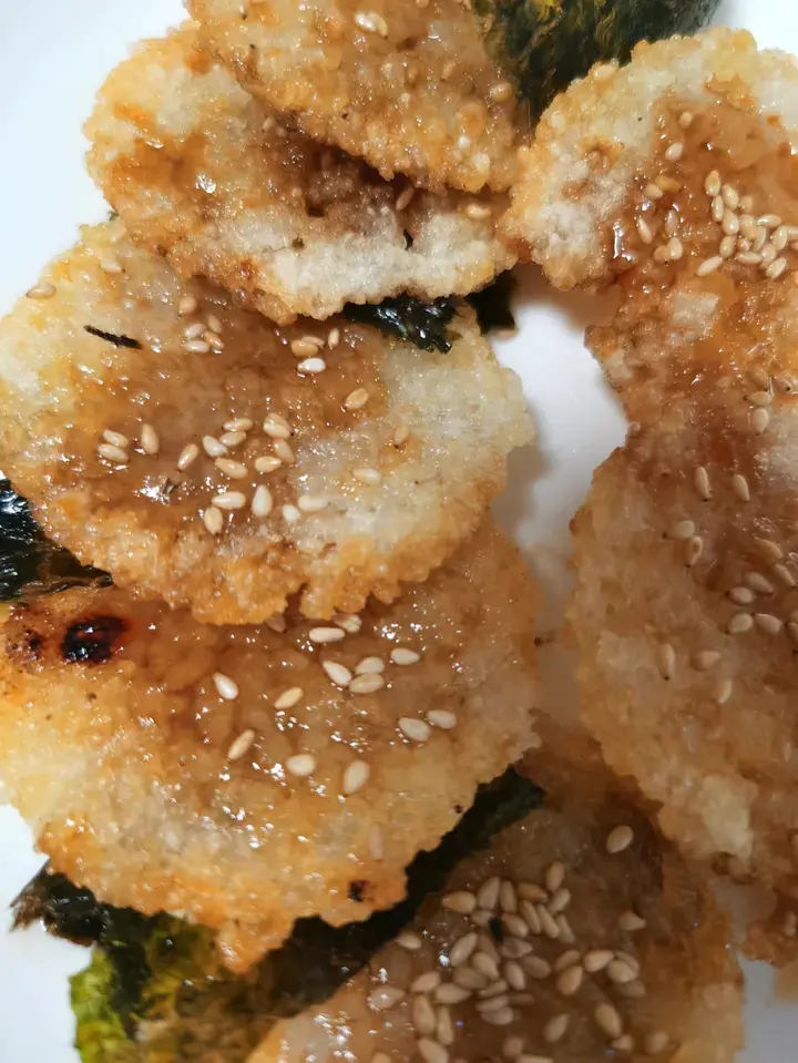 巨巨香❗️剩米饭的天花板吃法❗️照烧海苔米饼