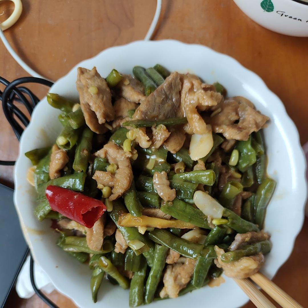 零厨艺的豆角炒肉