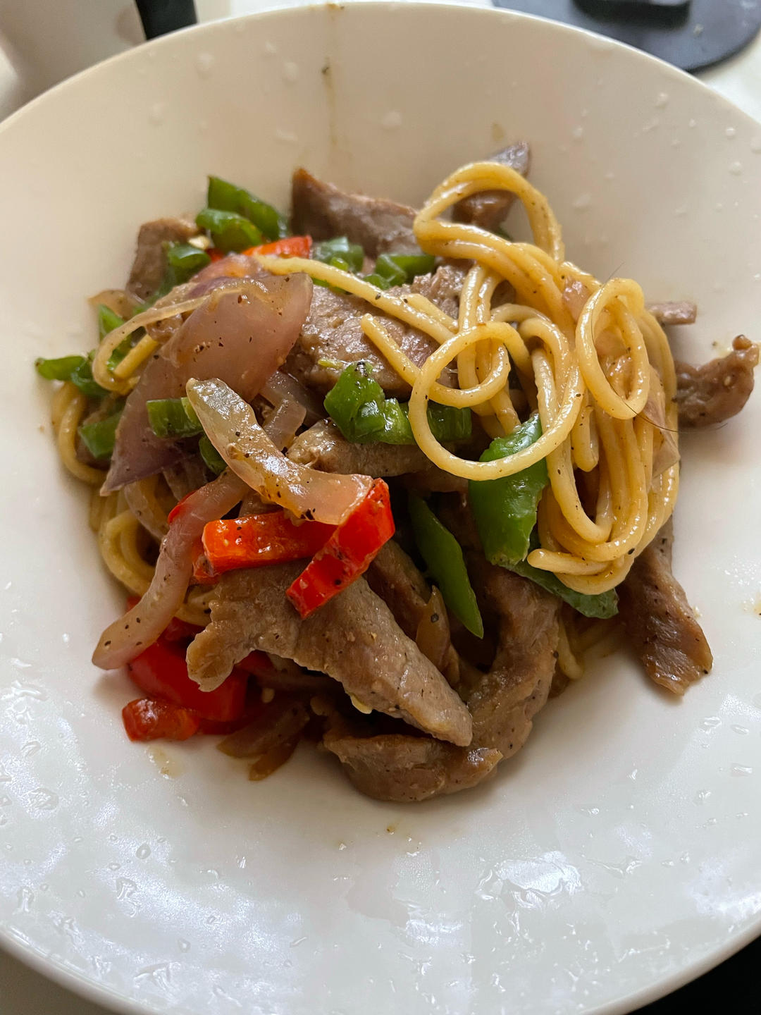 味道不输西餐厅的黑椒牛柳意面