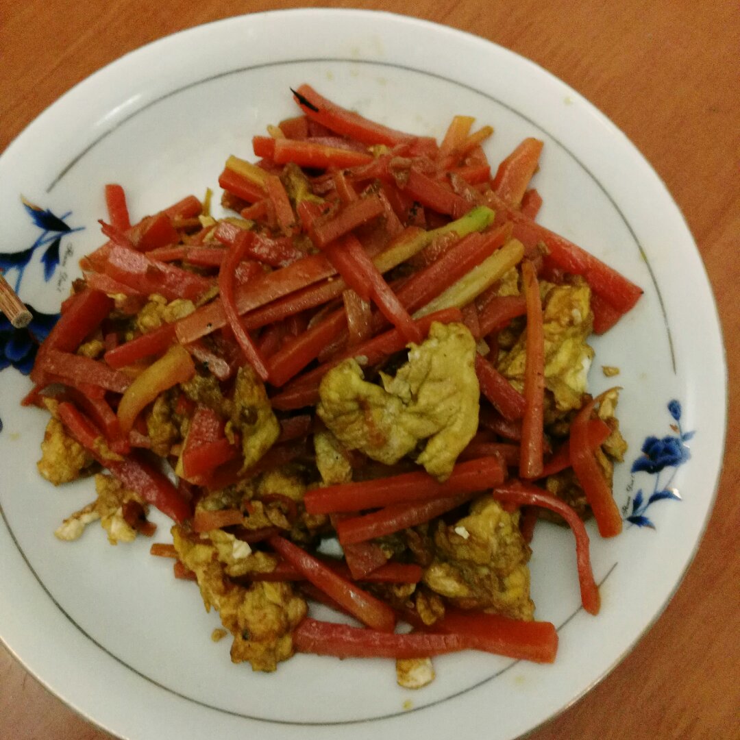 胡萝卜炒鸡蛋