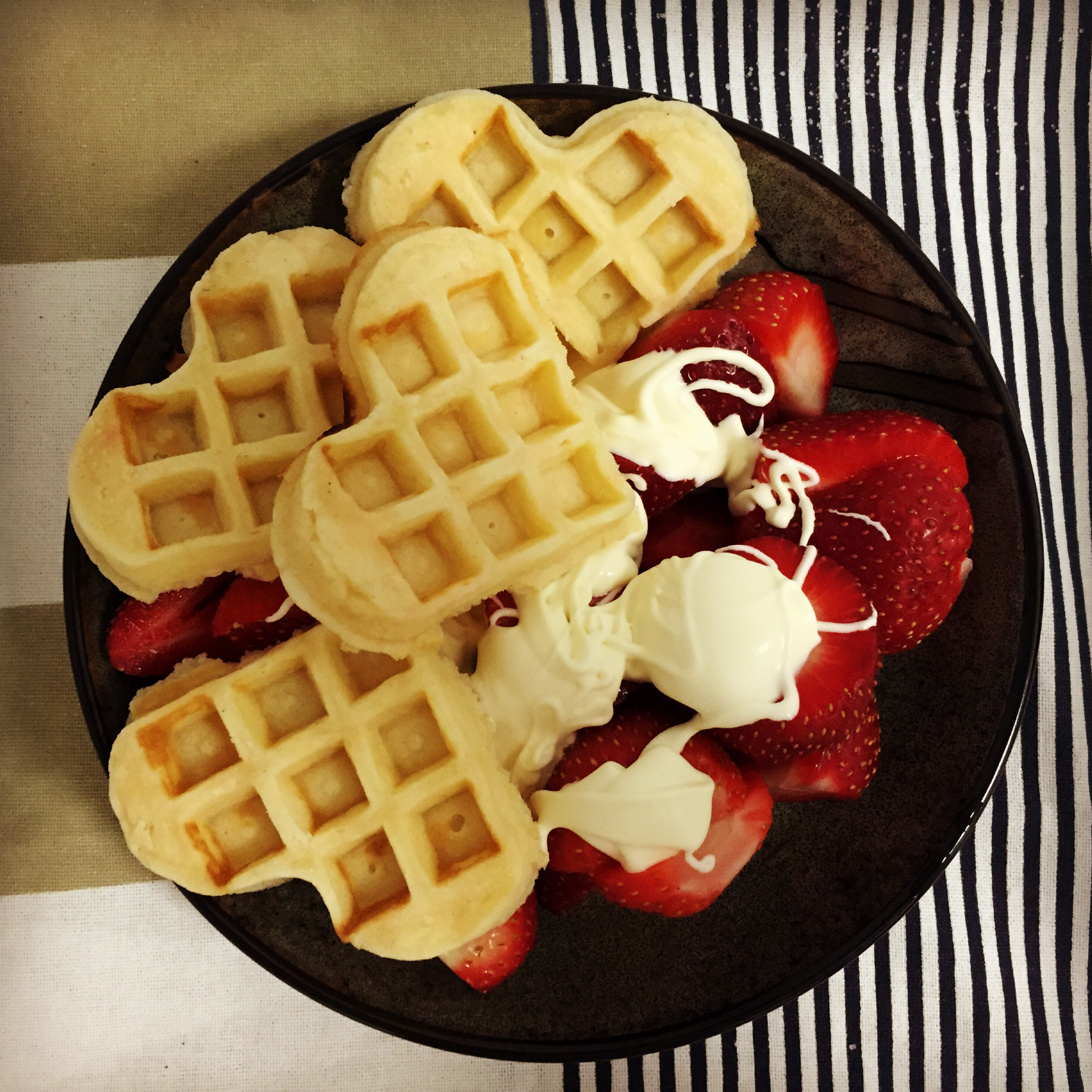 喜多小团子做的美式华夫饼/美式松饼 做法