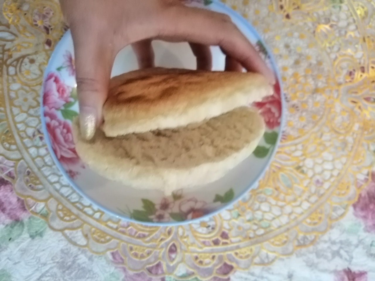 酥香菜饼的做法 步骤8