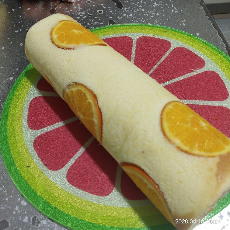 香橙蛋糕卷（好看好香好吃)