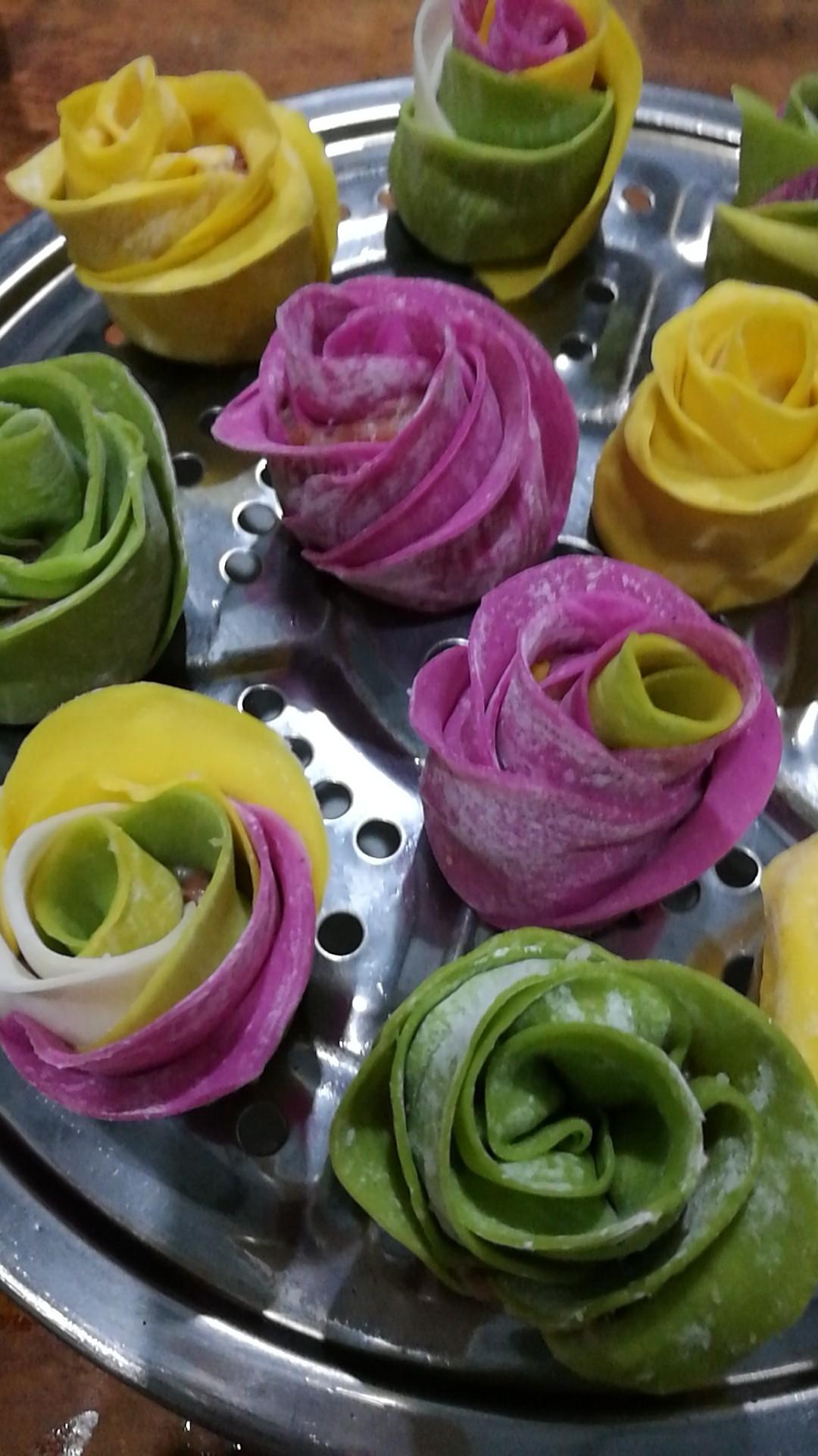 玫瑰花饺子