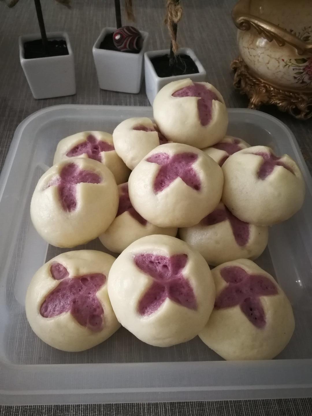 紫薯开花馒头