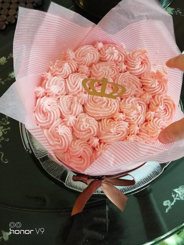 蛋糕裱花—简单花束蛋糕