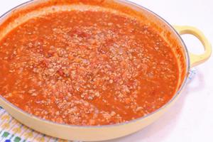简单美味的番茄肉酱意面的做法 步骤4
