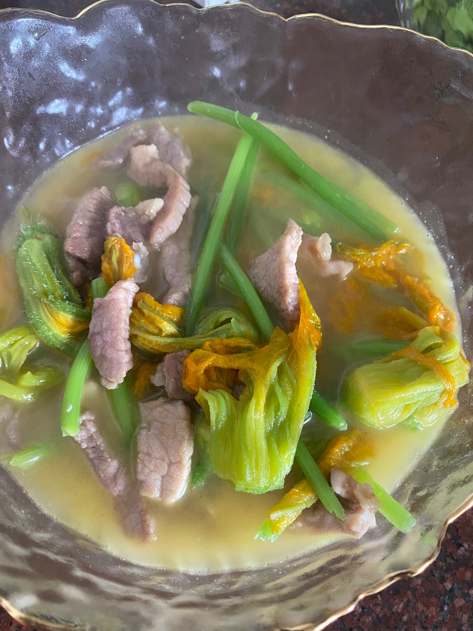 南瓜花瘦肉汤的做法 步骤8