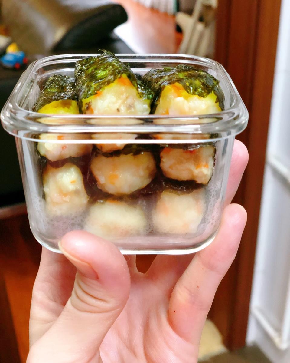 鲜虾海苔山药卷 宝宝辅食食谱