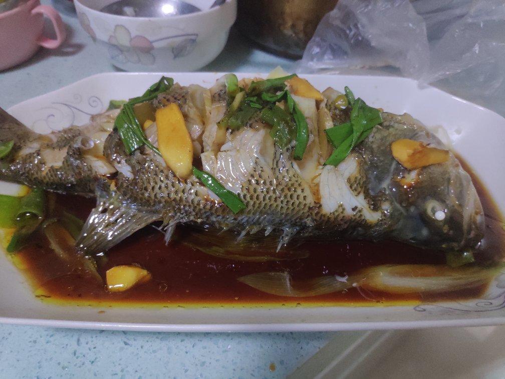 清蒸鲈鱼（家常做法）