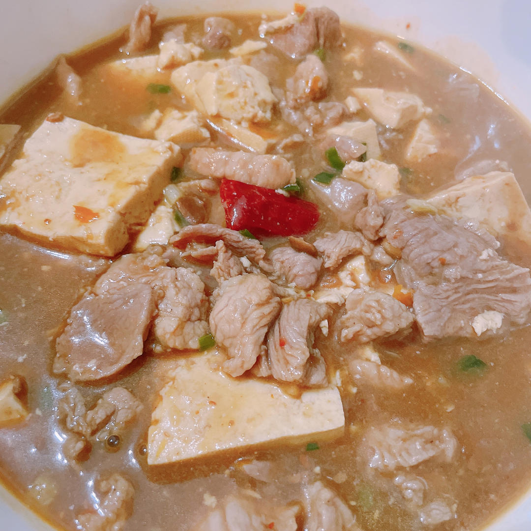 豆花肉片，小时候的味道，就是那么赞