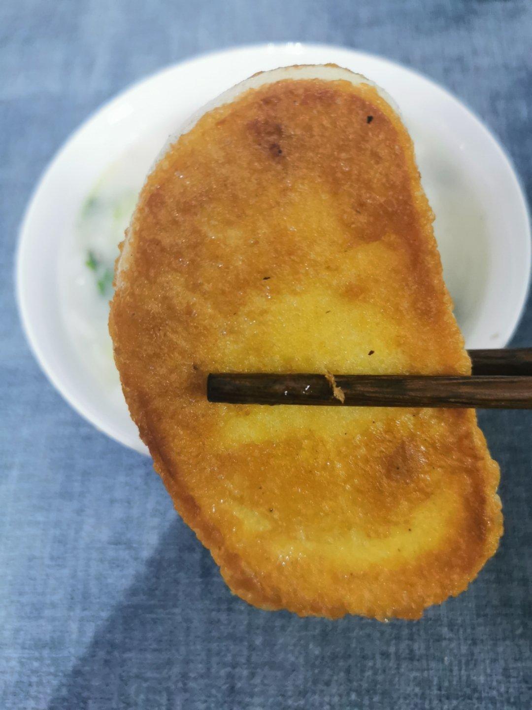 蛋液炸馒头片