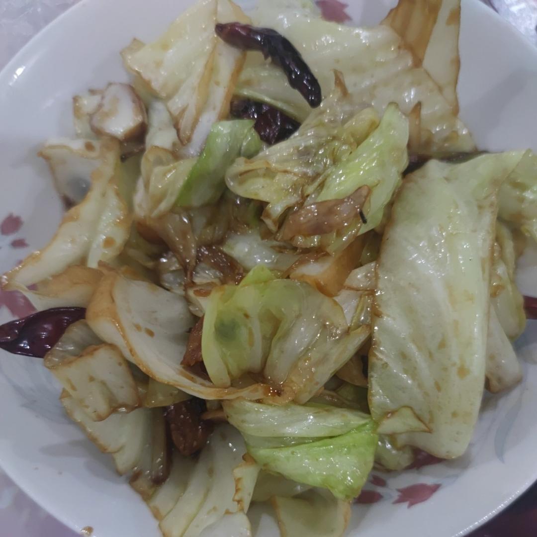 呛炒莲白