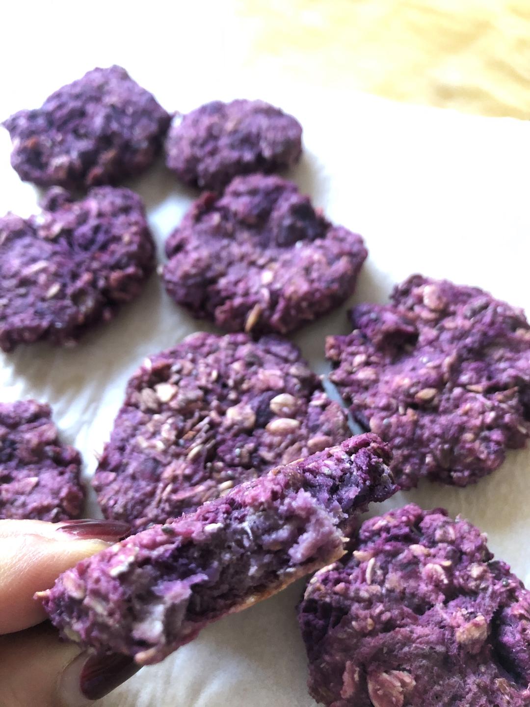 紫薯燕麦减脂饼干0⃣️糖