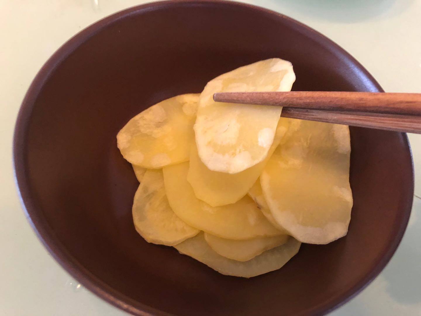 自制无油薯片的做法 步骤8