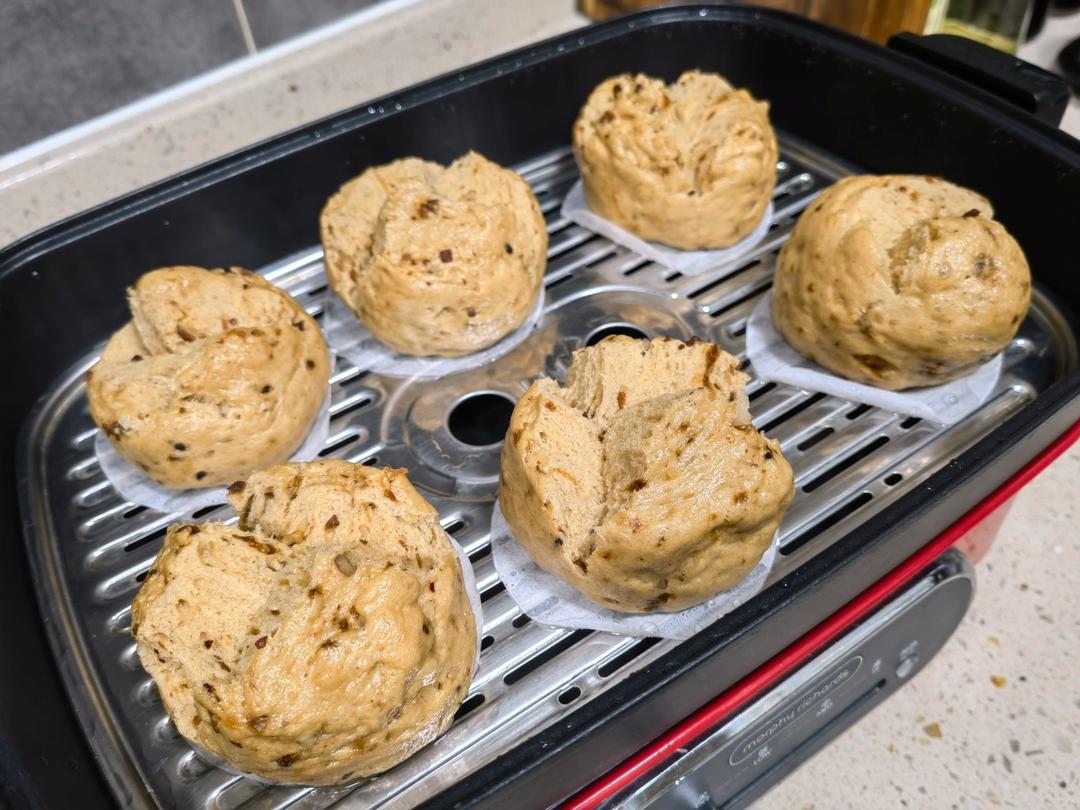 妥妥的红糖开花馒头