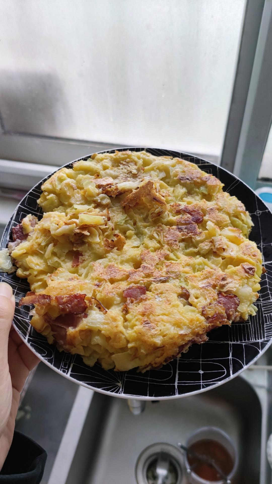 超简单大阪烧❗️新手也能一次成功❗️15分钟完美早餐