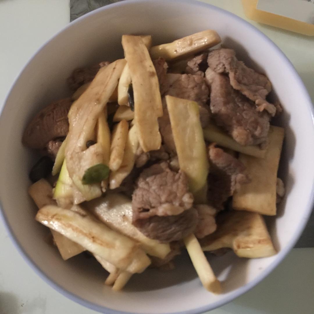 高笋炒肉