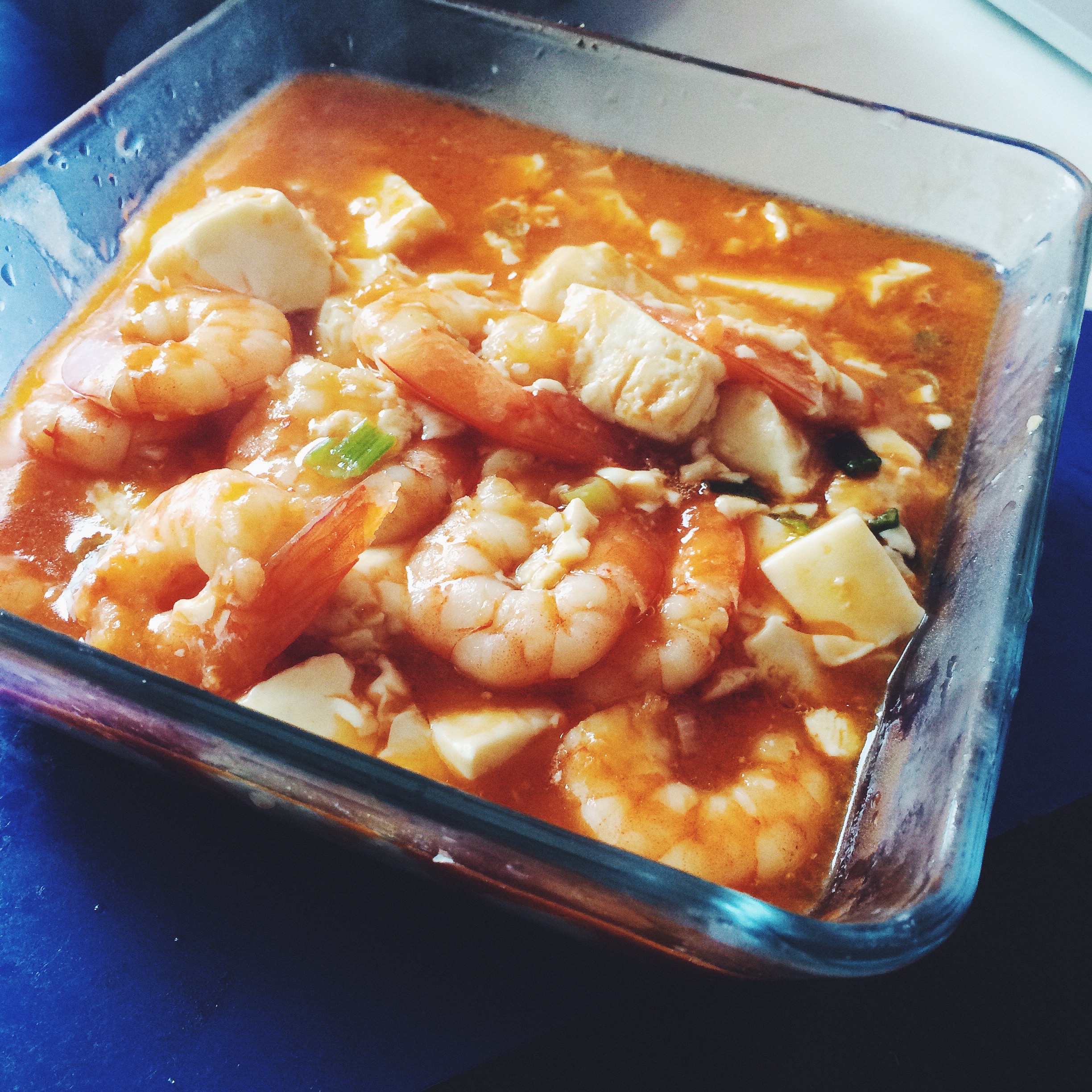 茄汁虾仁豆腐