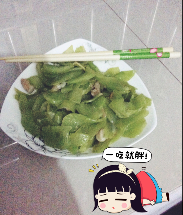 莴笋炒肉片