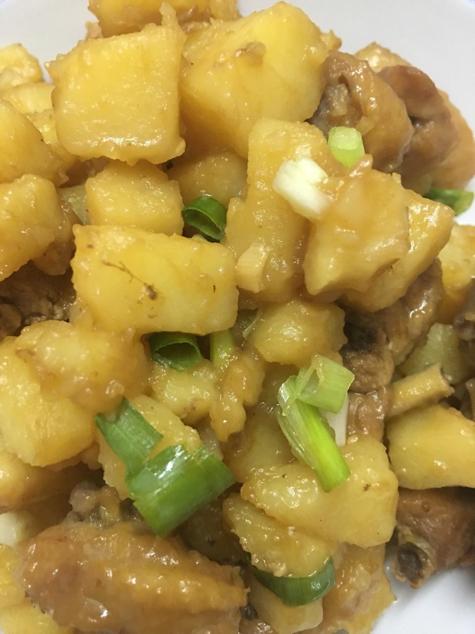 土豆焖鸡腿