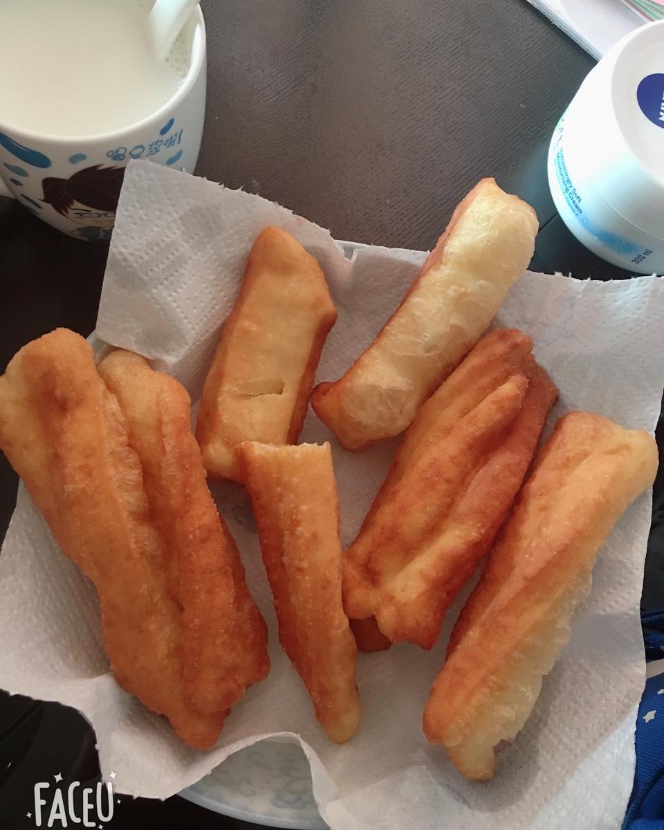 自制无泡打粉油条