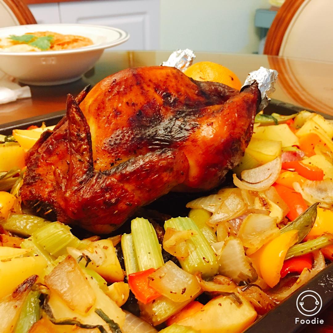 圣诞烤鸡综合版